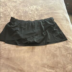 Stylish Aqua Green Women's Swim Skirt - Black